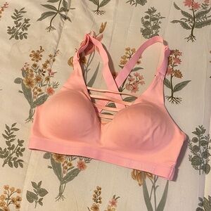 Victoria Sport Light Pink Strappy Sports Bra